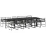 Set comedor de jardín con cojines 13 pzas ratán sintético negro by , Garden sets - Ref: Foro24-3295012, Price: 880,53 €, Disc...