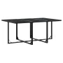 Set de comedor jardín 11 pzas con cojines ratán sintético negro by , Garden sets - Ref: Foro24-3295019, Price: 511,60 €, Disc...