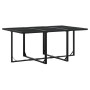 Set de comedor jardín 11 pzas con cojines ratán sintético negro by , Garden sets - Ref: Foro24-3295019, Price: 518,12 €, Disc...