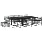 Set de comedor de jardín 15 pzas ratán sintético negro by , Garden sets - Ref: Foro24-3295046, Price: 813,34 €, Discount: %