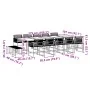 Set de comedor de jardín 15 pzas ratán sintético negro von , Gartensets - Ref: Foro24-3295046, Preis: 802,69 €, Rabatt: %