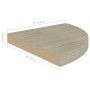 Eckregale 4 Stück MDF-Eiche 35x35x3,8 cm von vidaXL, Regale und Regale - Ref: Foro24-323927, Preis: 68,28 €, Rabatt: %