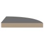 Estantes flotantes esquina 4 uds MDF gris brillo 35x35x3,8 cm de vidaXL, Estantes y estanterías - Ref: Foro24-323915, Precio:...