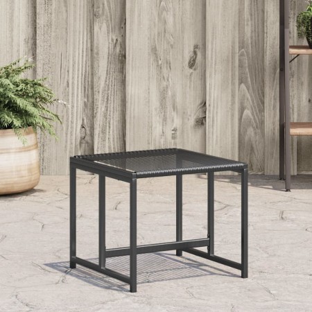 Taburetes de jardín 4 unidades ratán sintético negro by , Outdoor ottomans - Ref: Foro24-4008579, Price: 82,32 €, Discount: %