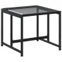 Gartenhocker, 4 Stück, aus schwarzem synthetischem Rattan. von , Hocker für den Außenbereich - Ref: Foro24-4008579, Preis: 80...