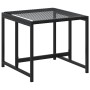 Gartenhocker, 4 Stück, aus schwarzem synthetischem Rattan. von , Hocker für den Außenbereich - Ref: Foro24-4008579, Preis: 82...