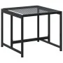 Gartenhocker, 4 Stück, aus schwarzem synthetischem Rattan. von , Hocker für den Außenbereich - Ref: Foro24-4008579, Preis: 80...