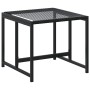 Gartenhocker, 4 Stück, aus schwarzem synthetischem Rattan. von , Hocker für den Außenbereich - Ref: Foro24-4008579, Preis: 82...