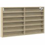 Vitrina de madera de ingeniería roble Sonoma 100x8,5x58 cm de , Estantes y estanterías - Ref: Foro24-847942, Precio: 49,31 €,...