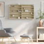 Vitrina de madera de ingeniería roble Sonoma 100x8,5x58 cm de , Estantes y estanterías - Ref: Foro24-847942, Precio: 49,31 €,...