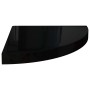 Glossy black MDF corner floating shelf 35x35x3.8 cm by vidaXL, Shelves and shelves - Ref: Foro24-323910, Price: 26,02 €, Disc...