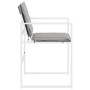 Sillas de jardín con cojines 4 uds acero y textilene blanco by , Garden chairs - Ref: Foro24-4008587, Price: 160,54 €, Discou...