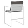 Gartenstühle mit Kissen, 4 Stück, aus weißem Stahl und Textilene von , Gartenstühle - Ref: Foro24-4008587, Preis: 160,54 €, R...