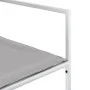 Gartenstühle mit Kissen, 4 Stück, aus weißem Stahl und Textilene von , Gartenstühle - Ref: Foro24-4008587, Preis: 117,19 €, R...
