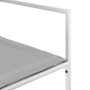 Gartenstühle mit Kissen, 4 Stück, aus weißem Stahl und Textilene von , Gartenstühle - Ref: Foro24-4008587, Preis: 160,54 €, R...