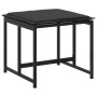 Taburetes de jardín con cojines 4 uds acero y textilene negro by , Outdoor ottomans - Ref: Foro24-4008585, Price: 97,49 €, Di...