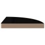 Glossy black MDF corner floating shelf 35x35x3.8 cm by vidaXL, Shelves and shelves - Ref: Foro24-323910, Price: 26,02 €, Disc...