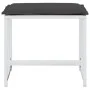 Taburetes de jardín con cojines 4 uds acero y textilene blanco by , Outdoor ottomans - Ref: Foro24-4008591, Price: 85,39 €, D...