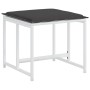 Taburetes de jardín con cojines 4 uds acero y textilene blanco by , Outdoor ottomans - Ref: Foro24-4008591, Price: 86,45 €, D...
