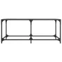 Schwarzer Couchtisch mit Glasoberfläche und Stahlgestell, 98,5x50x40 cm. von , Couchtisch - Ref: Foro24-845979, Preis: 47,63 ...