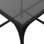 Schwarzer Couchtisch mit Glasoberfläche und Stahlgestell, 98,5x50x40 cm. von , Couchtisch - Ref: Foro24-845979, Preis: 47,63 ...