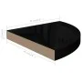 Glossy black MDF corner floating shelf 35x35x3.8 cm by vidaXL, Shelves and shelves - Ref: Foro24-323910, Price: 25,24 €, Disc...