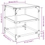 Glasoberfläche für Couchtisch, 2 Stück, Stahl, 40x40x45 cm. von , Couchtisch - Ref: Foro24-846003, Preis: 53,43 €, Rabatt: %