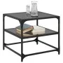 Mesa de centro superficie de vidrio acero negra 50x50x45 cm by , Coffee table - Ref: Foro24-846008, Price: 41,14 €, Discount: %