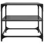 Schwarzer Couchtisch mit Glasoberfläche und Stahlgestell, 50x50x45 cm. von , Couchtisch - Ref: Foro24-846008, Preis: 41,14 €,...