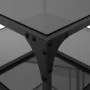 Mesa de centro superficie de vidrio acero negra 50x50x45 cm by , Coffee table - Ref: Foro24-846008, Price: 41,14 €, Discount: %