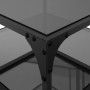 Schwarzer Couchtisch mit Glasoberfläche und Stahlgestell, 50x50x45 cm. von , Couchtisch - Ref: Foro24-846008, Preis: 41,67 €,...