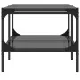 Mesa de centro superficie de vidrio acero negra 98,5x50x45 cm de , Mesas de centro - Ref: Foro24-846043, Precio: 77,61 €, Des...