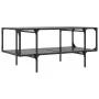 Mesa de centro superficie de vidrio acero negra 98,5x50x45 cm de , Mesas de centro - Ref: Foro24-846043, Precio: 77,61 €, Des...