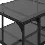 Mesa de centro superficie de vidrio acero negra 98,5x50x45 cm de , Mesas de centro - Ref: Foro24-846043, Precio: 77,61 €, Des...