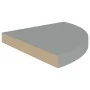 323922 Floating Corner Shelf Gray 35x35x3.8 cm MDF by vidaXL, Shelves and shelves - Ref: Foro24-323922, Price: 22,26 €, Disco...