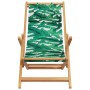 Silla de playa plegable madera maciza de eucalipto y tela hojas de , Sillas de jardín - Ref: Foro24-366562, Precio: 67,13 €, ...