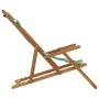 Faltbarer Strandstuhl aus massivem Eukalyptusholz und Blattstoff von , Gartenstühle - Ref: Foro24-366562, Preis: 73,04 €, Rab...