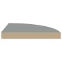 323922 Floating Corner Shelf Gray 35x35x3.8 cm MDF by vidaXL, Shelves and shelves - Ref: Foro24-323922, Price: 22,61 €, Disco...