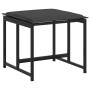 Juego de comedor de jardín 11 pzas con cojines textileno negro by , Garden sets - Ref: Foro24-3295084, Price: 484,85 €, Disco...