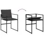 Gartensitzgruppe 11-teilig mit schwarzen Textilen-Kissen von , Gartensets - Ref: Foro24-3295084, Preis: 477,18 €, Rabatt: %