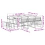 Gartensitzgruppe 11-teilig mit schwarzen Textilen-Kissen von , Gartensets - Ref: Foro24-3295084, Preis: 484,83 €, Rabatt: %