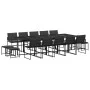 Juego de comedor de jardín 15 pzas con cojines textileno negro by , Garden sets - Ref: Foro24-3295086, Price: 775,55 €, Disco...