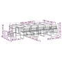Juego de comedor de jardín 15 pzas con cojines textileno negro by , Garden sets - Ref: Foro24-3295086, Price: 775,55 €, Disco...
