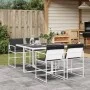 Gartensitzgruppe 5-teilig mit weißen Textilene-Kissen. von , Gartensets - Ref: Foro24-3295103, Preis: 258,53 €, Rabatt: %