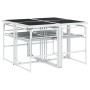 Gartensitzgruppe 5-teilig mit weißen Textilene-Kissen. von , Gartensets - Ref: Foro24-3295103, Preis: 261,81 €, Rabatt: %