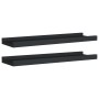 Regal für Fotorahmen 2 Stück schwarz MDF 40x9x3 cm von vidaXL, Regale und Regale - Ref: Foro24-323931, Preis: 16,13 €, Rabatt: %