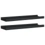 Shelf for photo frames 2 pcs black MDF 40x9x3 cm by vidaXL, Shelves and shelves - Ref: Foro24-323931, Price: 15,86 €, Discoun...