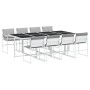 Gartensitzgruppe 9-teilig mit weißen Textilene-Kissen. von , Gartensets - Ref: Foro24-3295090, Preis: 521,18 €, Rabatt: %