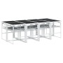 Gartensitzgruppe 9-teilig mit weißen Textilene-Kissen. von , Gartensets - Ref: Foro24-3295090, Preis: 521,18 €, Rabatt: %