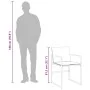 Juego de comedor de jardín 9 pzas con cojines textilene blanco by , Garden sets - Ref: Foro24-3295090, Price: 515,47 €, Disco...